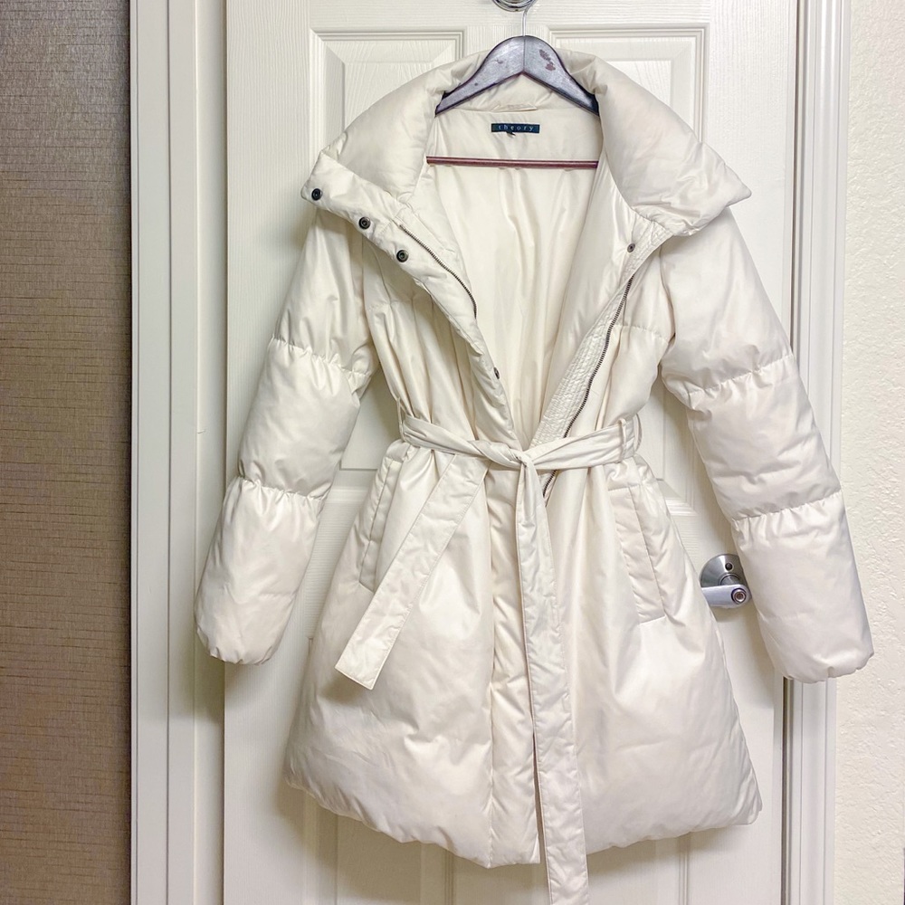 ivory Theory down puffer coat